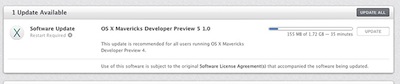 Apple  OS X Mavericks Developer Preview 5