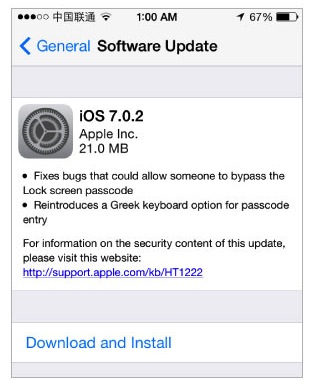 Apple  iOS 7.0.2