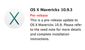Apple   - OS X 10.9.3