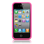 Чехол Apple iPhone 4(s) Bumper - Pink
