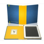 Чехол книжка Dodocase для new iPad, цвет синий/желтый [IP311219]