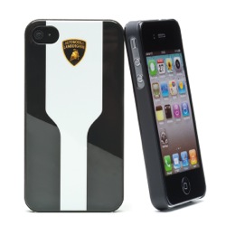 - Lamborghini LUXTYLE Back cover BK/WH  iPhone 4/4s